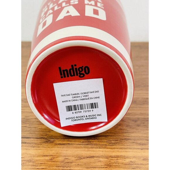 Indigo “My Favourite Player” Hockey Stoneware Travel Mug w/ Rubber Grip Sleeve - Picture 8 of 9